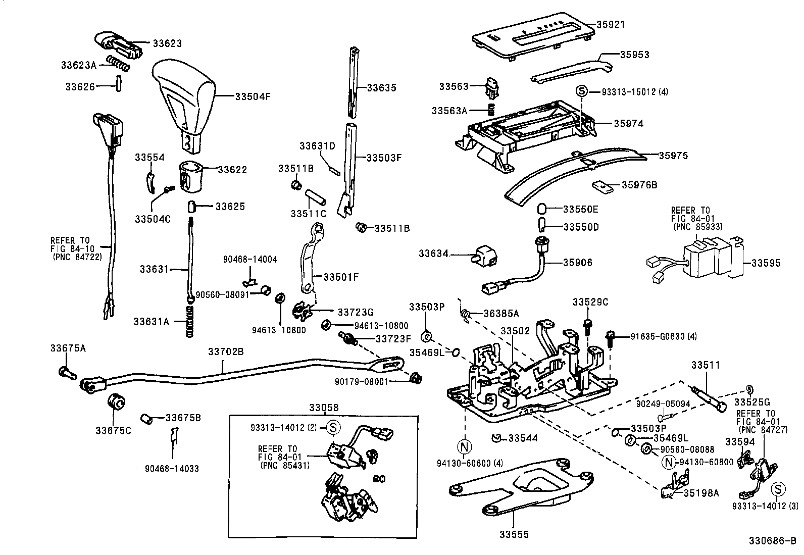 33501-30570 SHAFT SUB-ASSY, CONTROL (FOR FLOOR SHIFT) product image