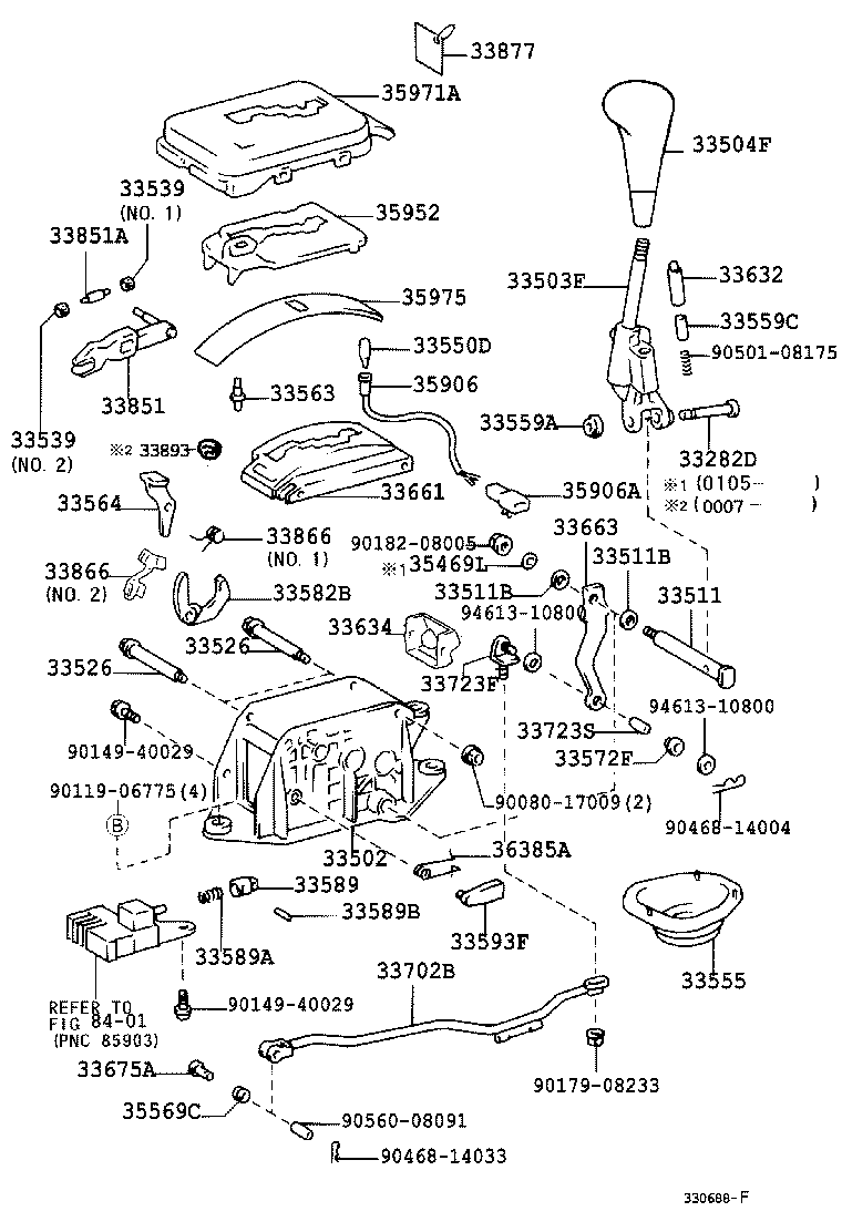 33521-30280 PLATE SUB-ASSY, SHIFT LEVER product image