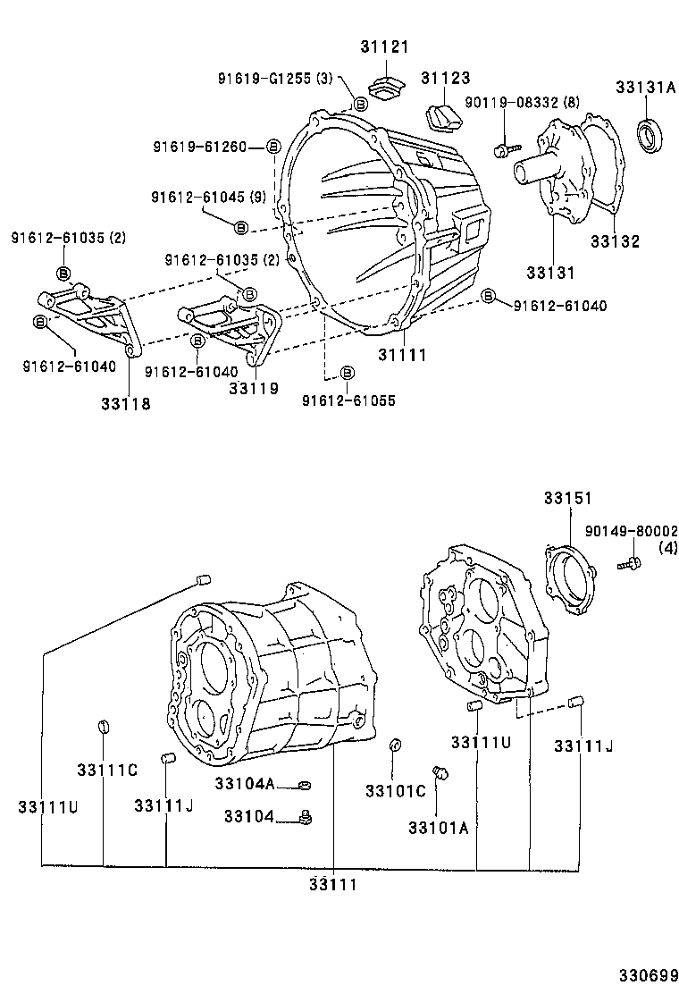 31111-25030 HOUSING, CLUTCH product image