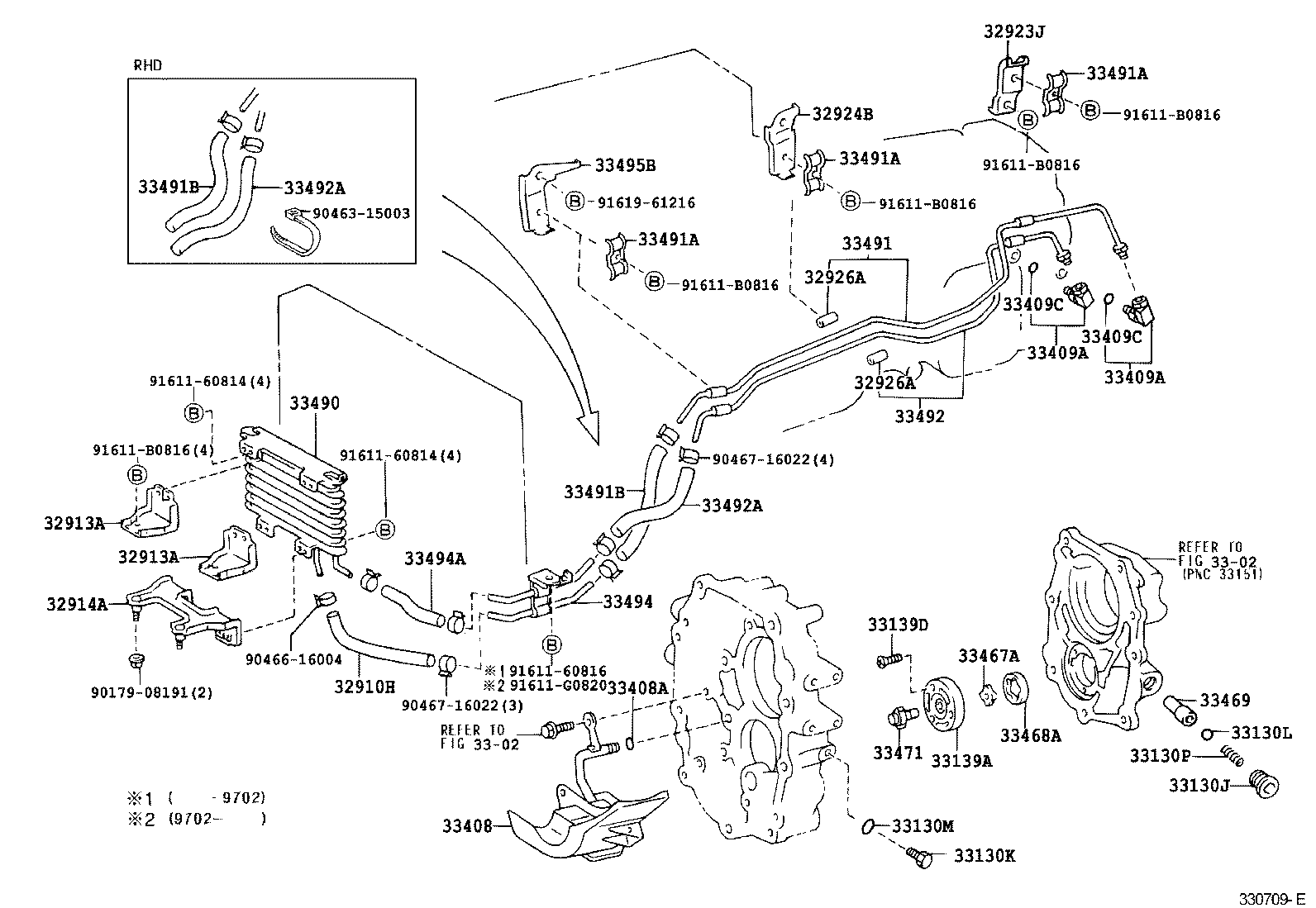 32942-35070 HOSE, NO.1 (FOR MANUAL TRANSMISSION OIL COOLER TUBE) product image
