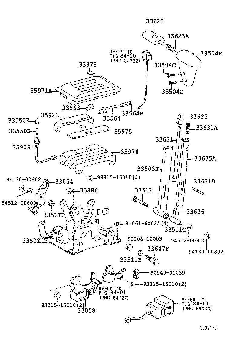 33775-34010 COVER, CROSS SHAFT DUST, NO.1 (FOR FLOOR SHIFT) product image