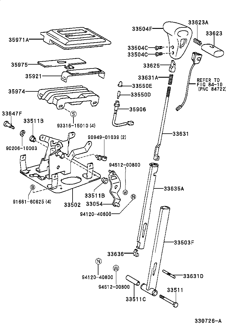 33775-34010 COVER, CROSS SHAFT DUST, NO.1 (FOR FLOOR SHIFT) product image