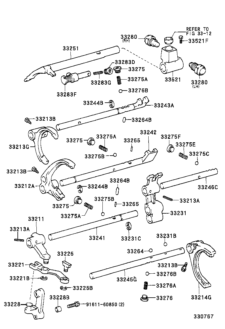 33251-30101 LEVER, SHIFT & SELECT product image