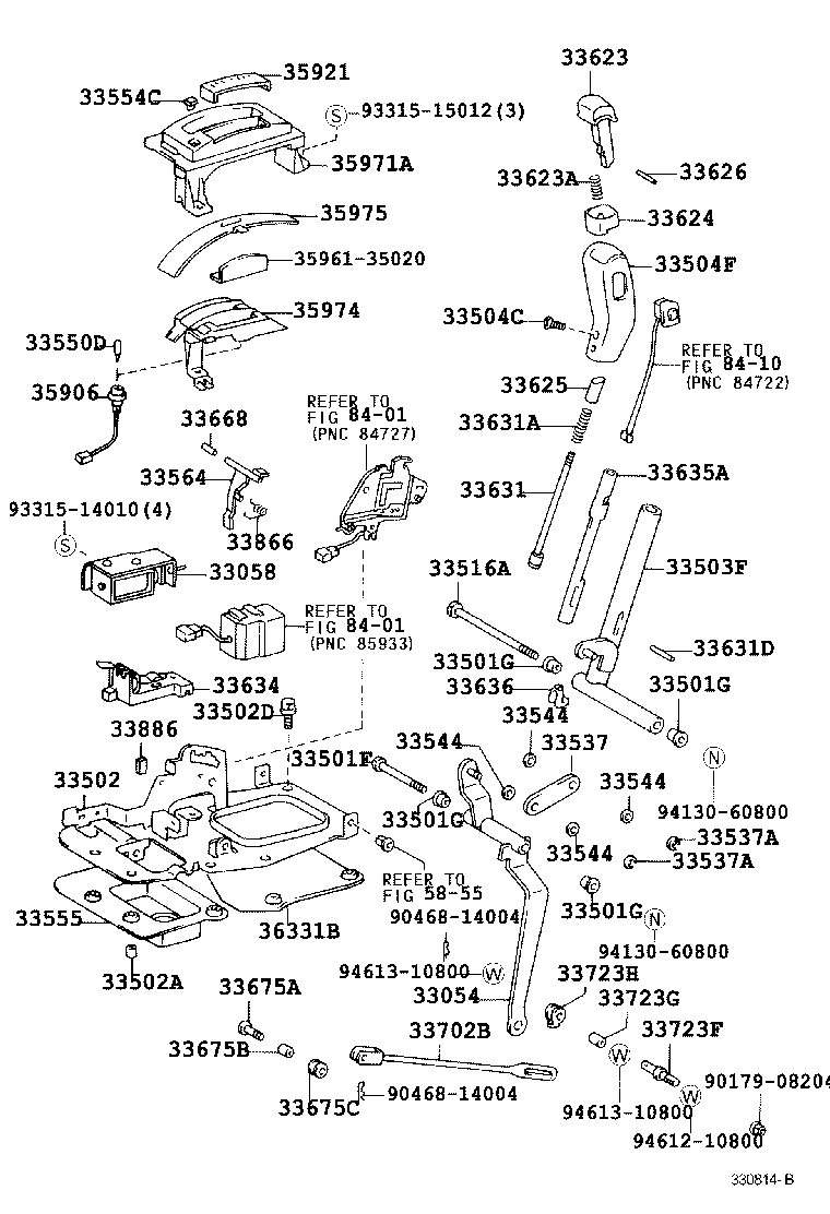 33530-35240 LEVER ASSY, SHIFT (FOR FLOOR SHIFT) product image