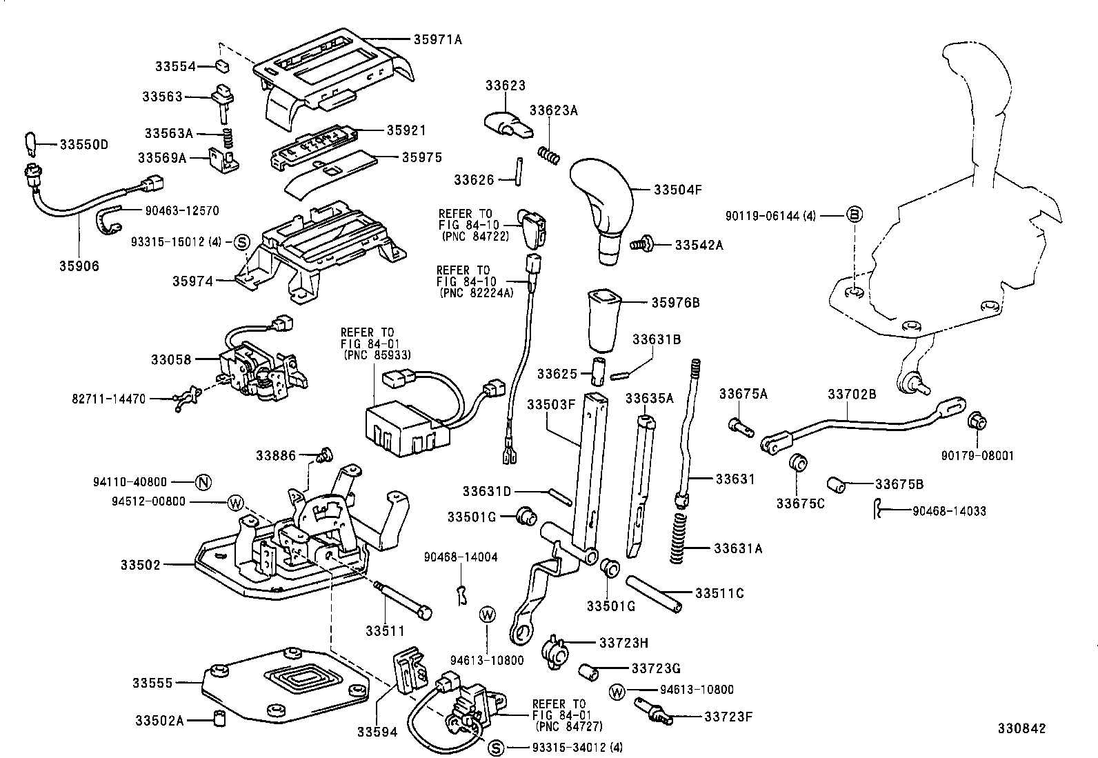 33502-30360 PLATE SUB-ASSY, SHIFT LEVER product image