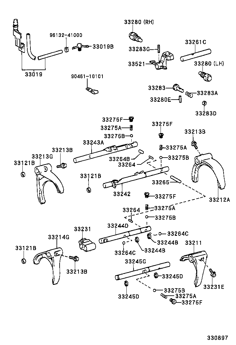 33211-60030 FORK, REVERSE SHIFT product image