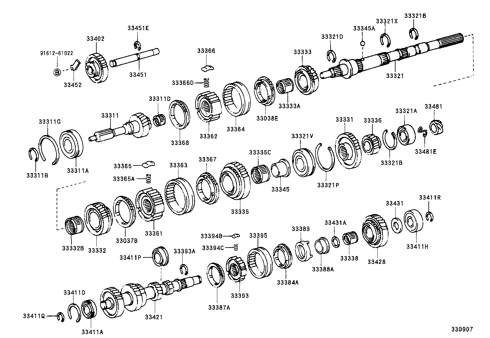 33481-14020 GEAR, SPEEDOMETER DRIVE (MTM) product image