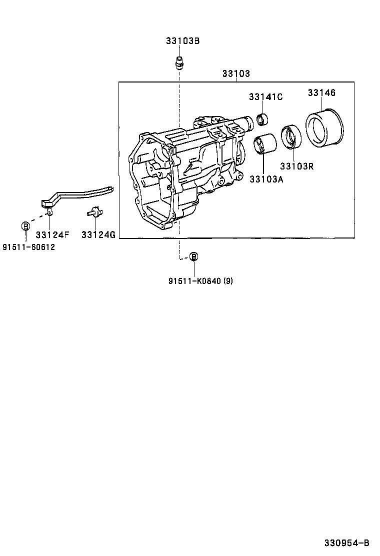 90999-73105 BUSH(FOR MANUAL TRANSMISSION EXTENSION HOUSING) product image