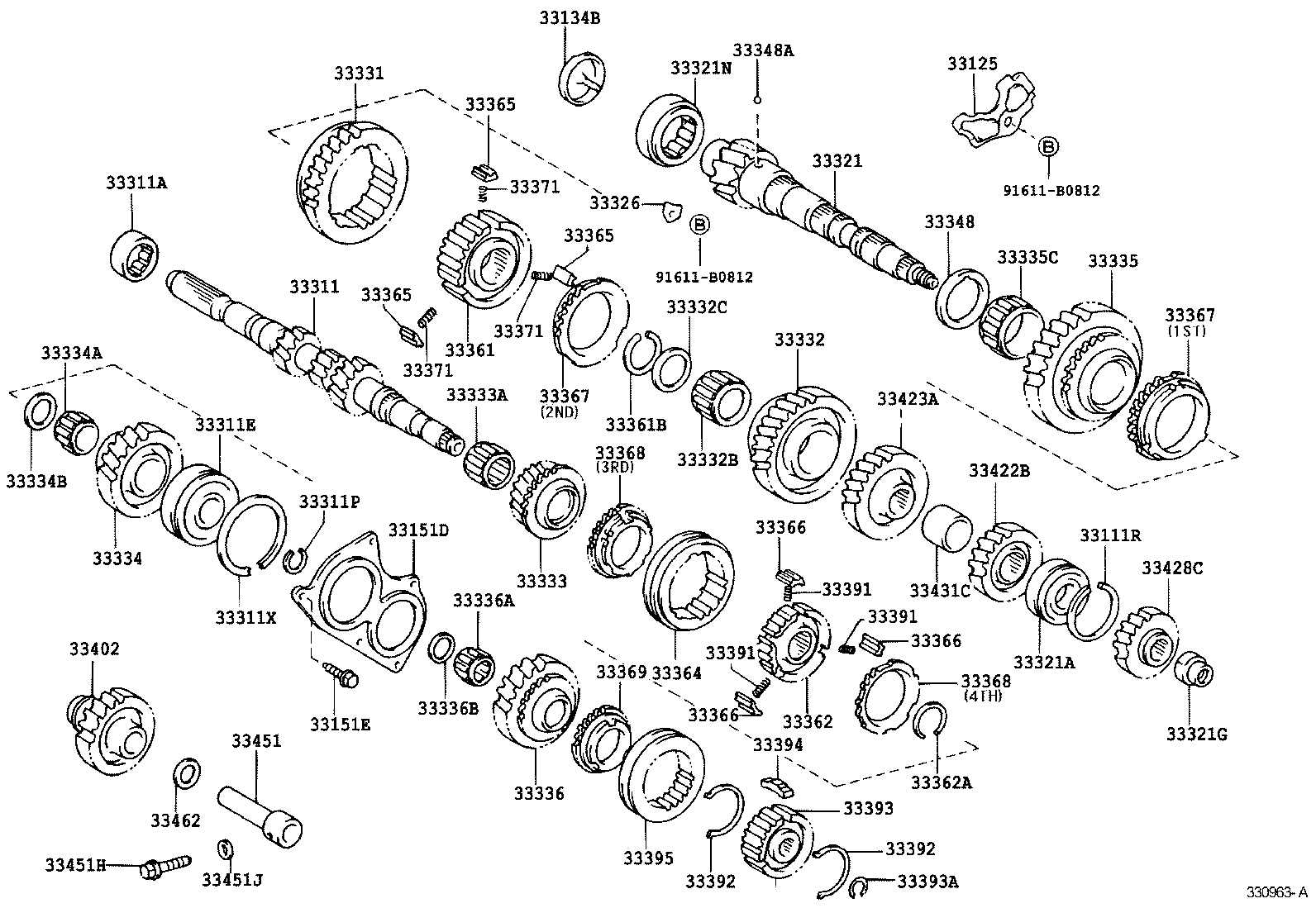 33034-28030 GEAR, 3RD product image