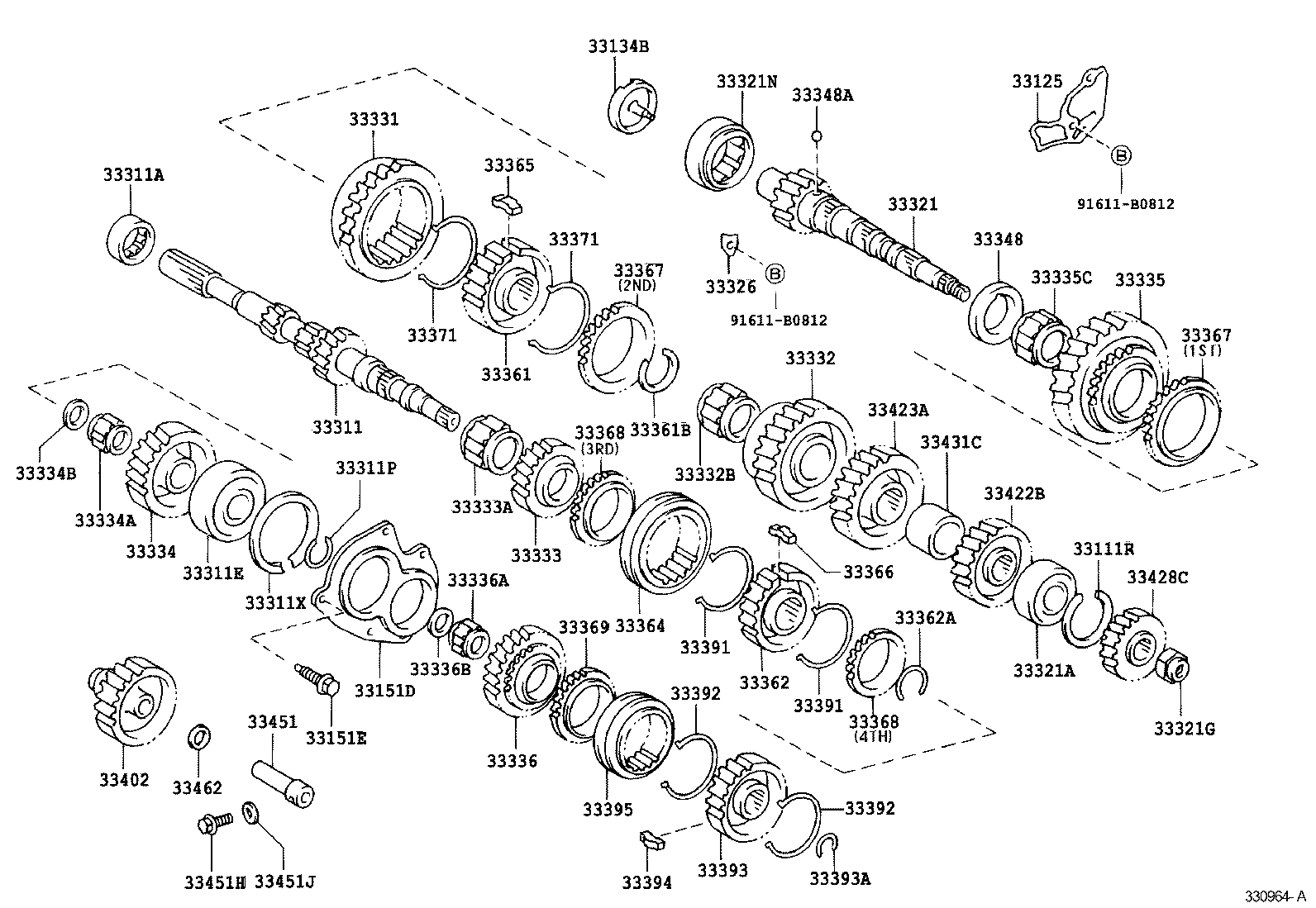 33034-28030 GEAR, 3RD product image