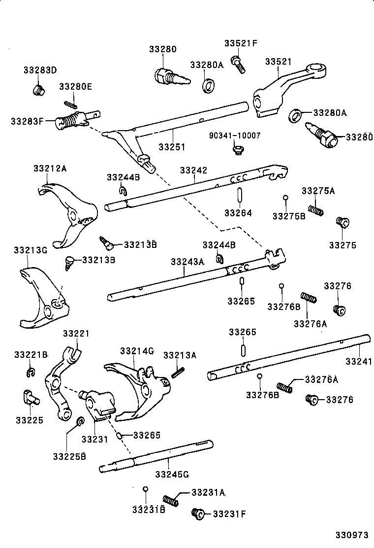 33214-30050 FORK, 5TH & REVERSE SHIFT product image