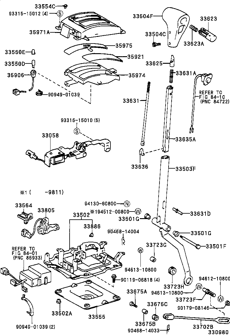 33105-35030 DEFLECTOR SUB-ASSY, EXTENSION HOUSING OIL(MTM) product image