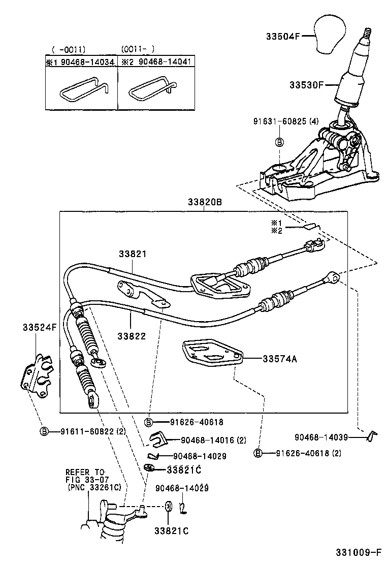 33823-52020 BRACKET, TRANSMISSION CONTROL CABLE, NO.1 product image