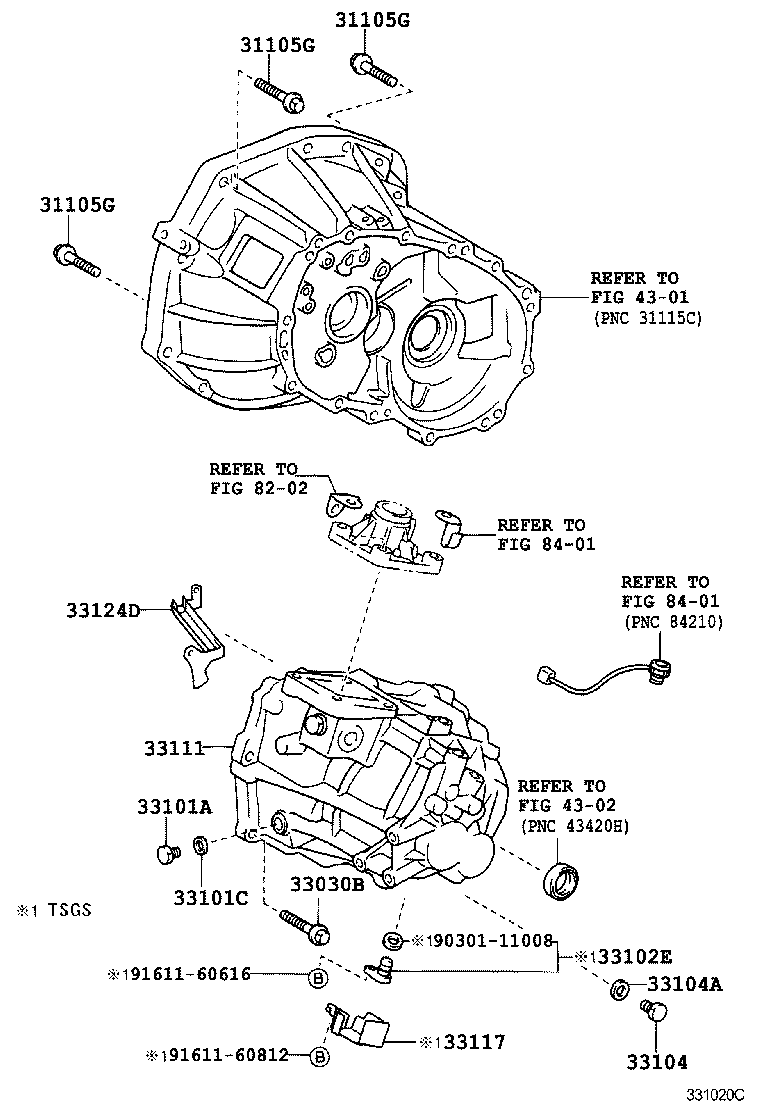 90105-08430 BOLT(FOR TRANSAXLE CASE & TRANSMISSION CASE SETTING) product image