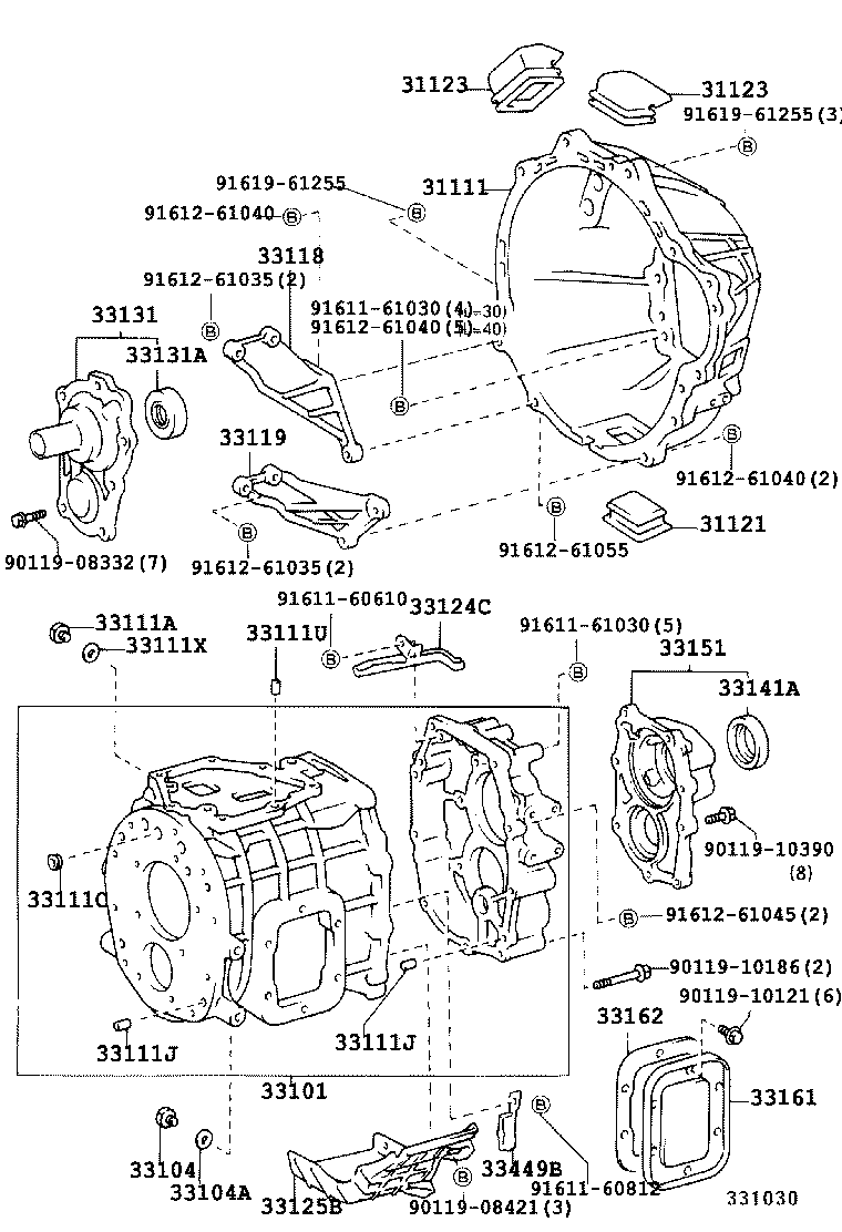 31111-37050 HOUSING, CLUTCH product image