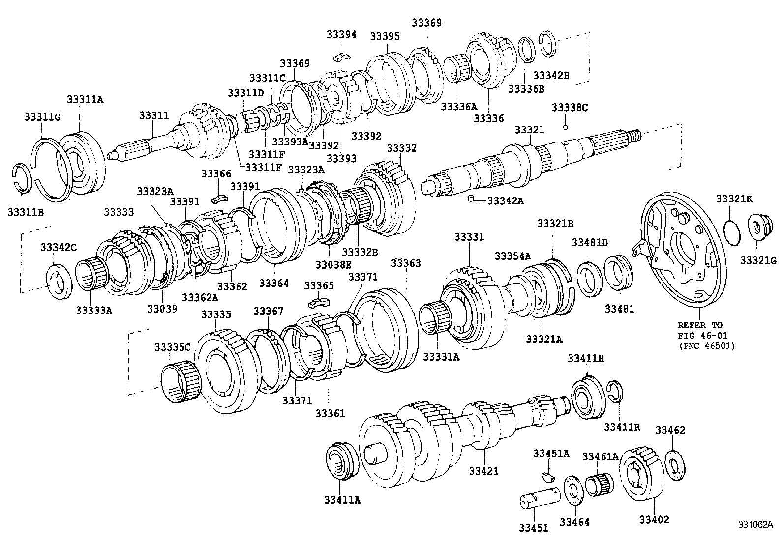 33335-37080 GEAR, 1ST product image