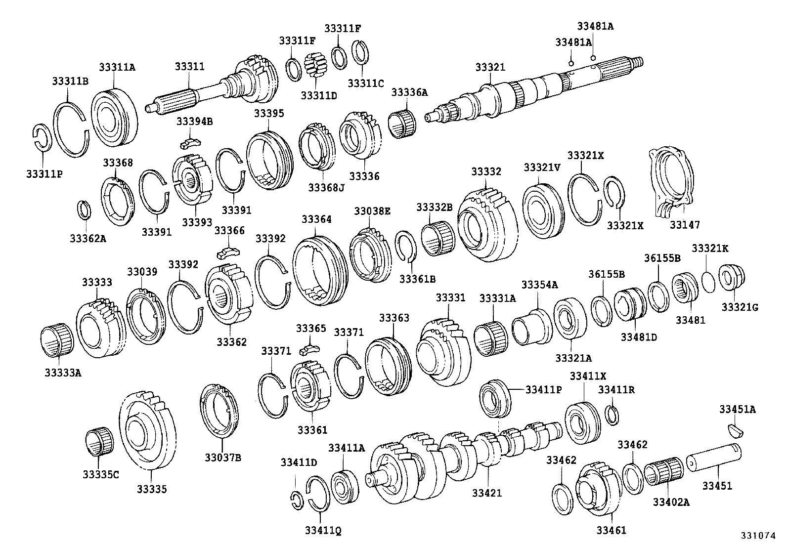 33036-37050 GEAR, 5TH product image