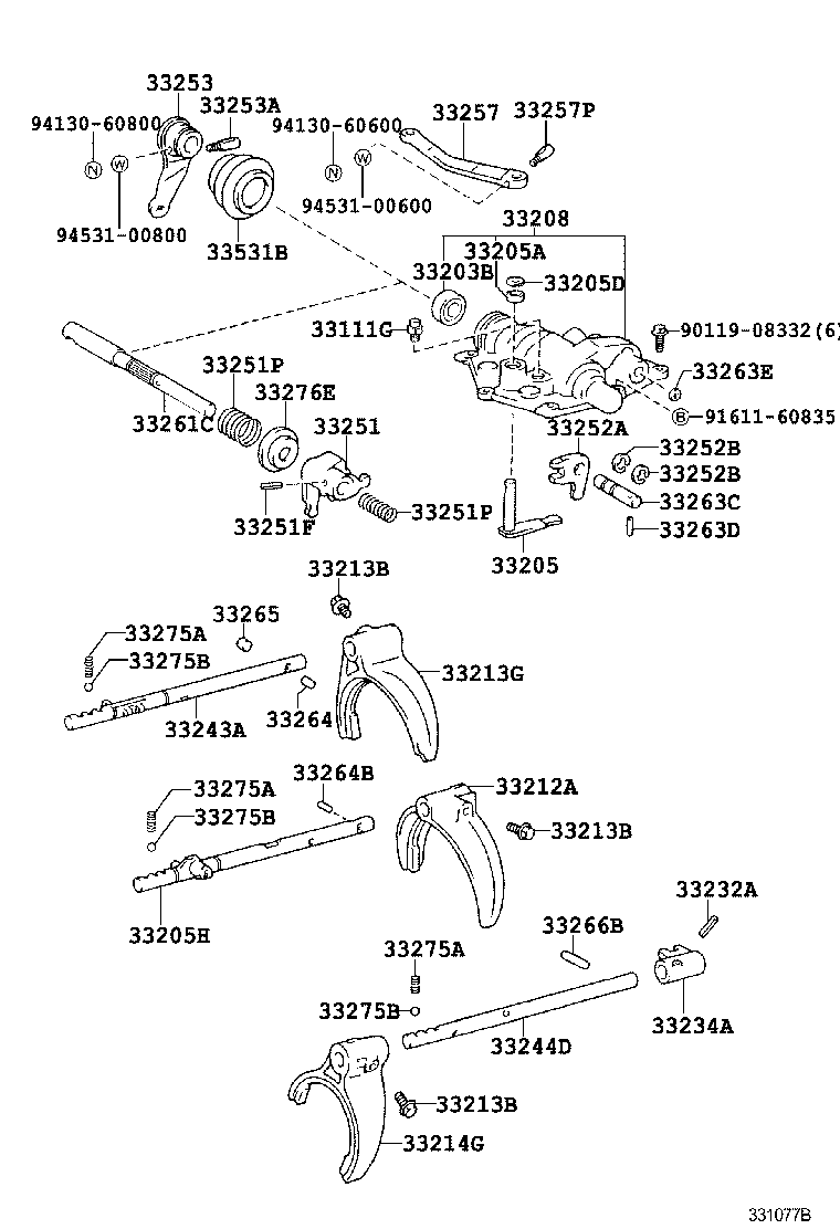SU002-00347 FORK, GEAR SHIFT, NO.3 product image