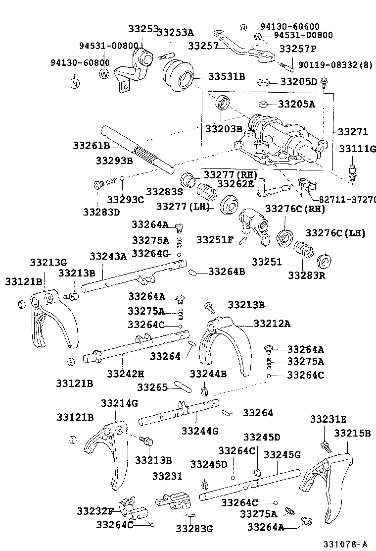 SU002-00347 FORK, GEAR SHIFT, NO.3 product image
