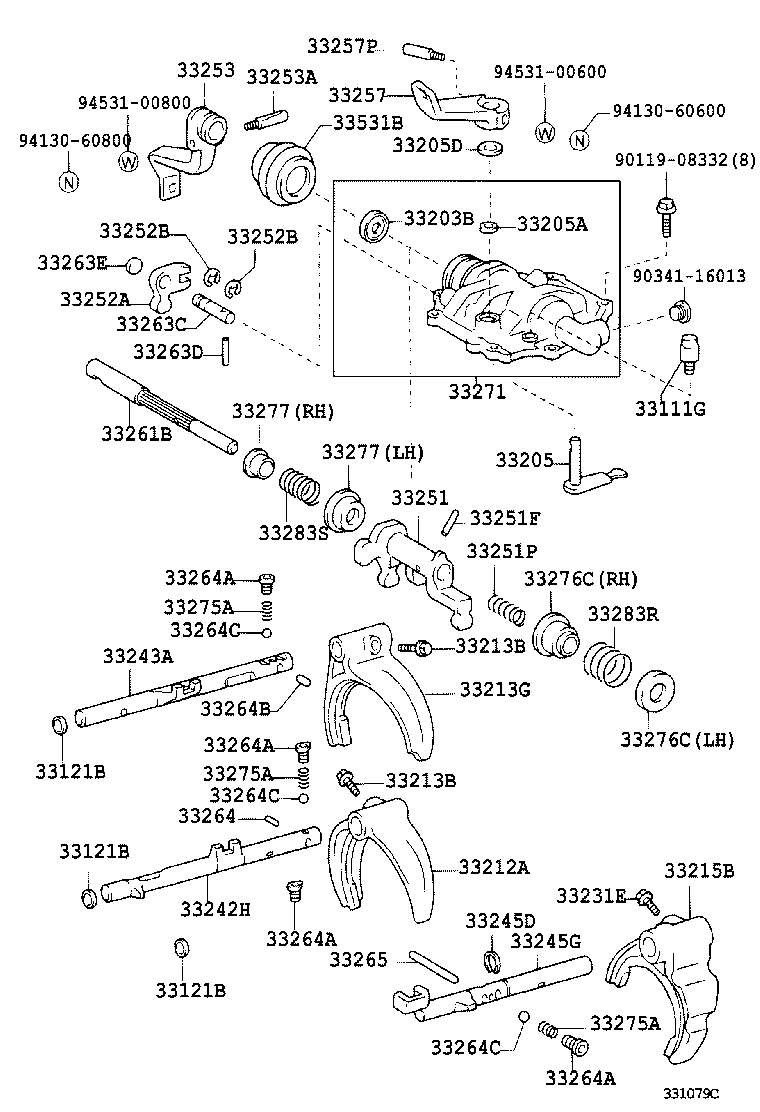 SU002-00347 FORK, GEAR SHIFT, NO.3 product image