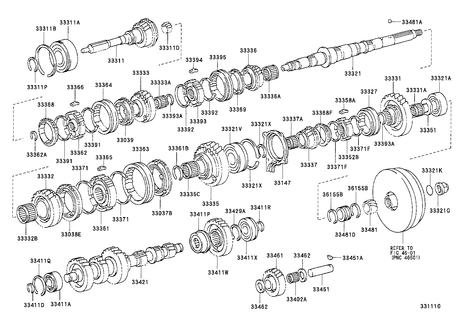 33336-36170 GEAR, 5TH product image