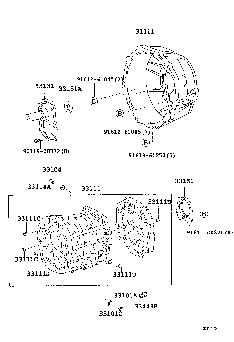 33101-35051 CASE, MANUAL TRANSMISSION product image