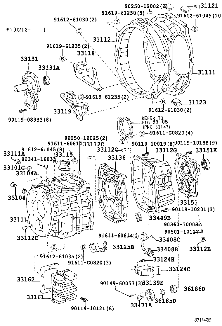 33131-37080 RETAINER, BEARING, FRONT(MTM) product image