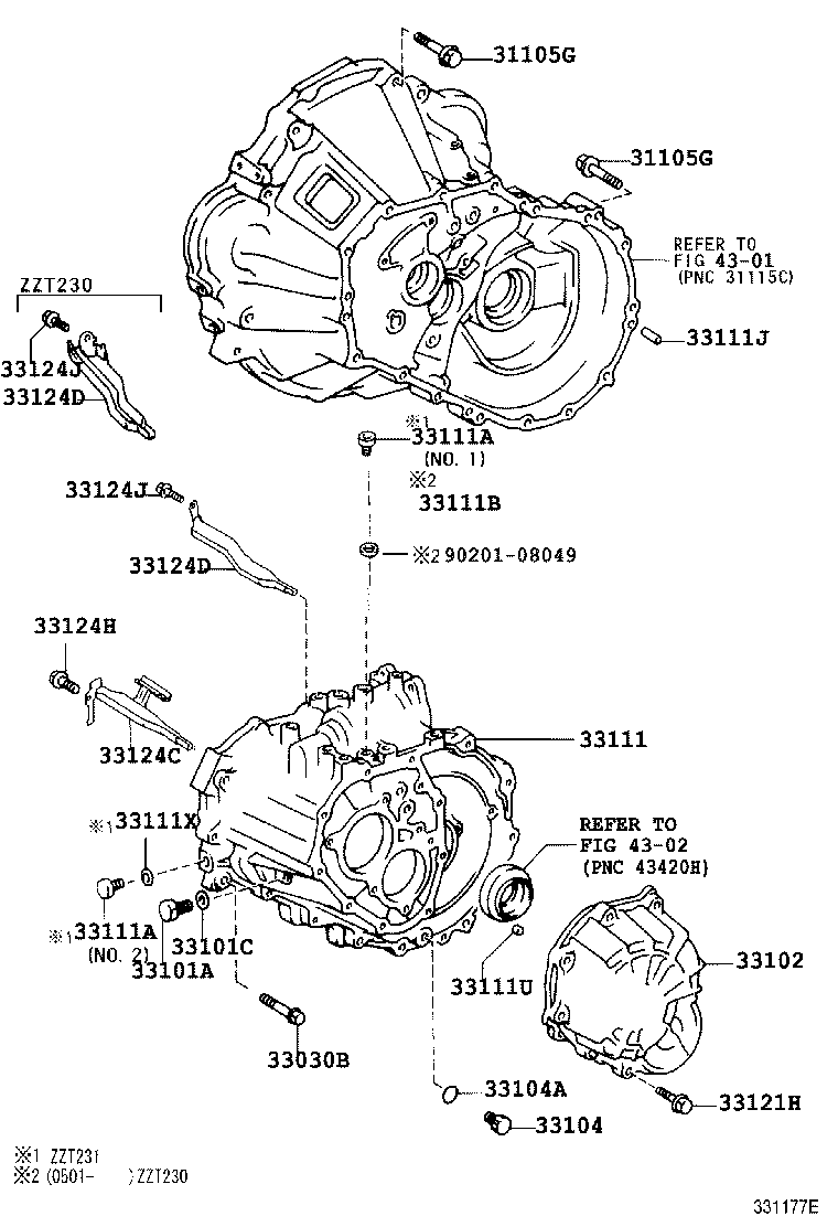 33111-20170 CASE, MANUAL TRANSMISSION product image