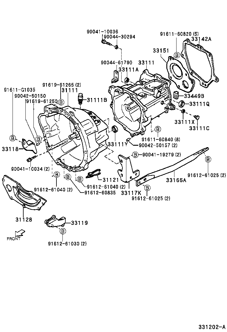 33142-87518 GASKET, EXTENSION HOUSING product image