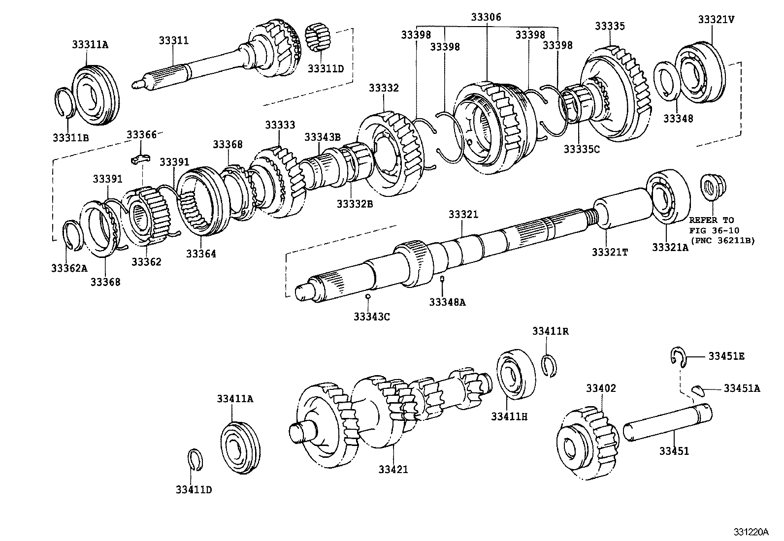 33335-60130 GEAR, 1ST product image