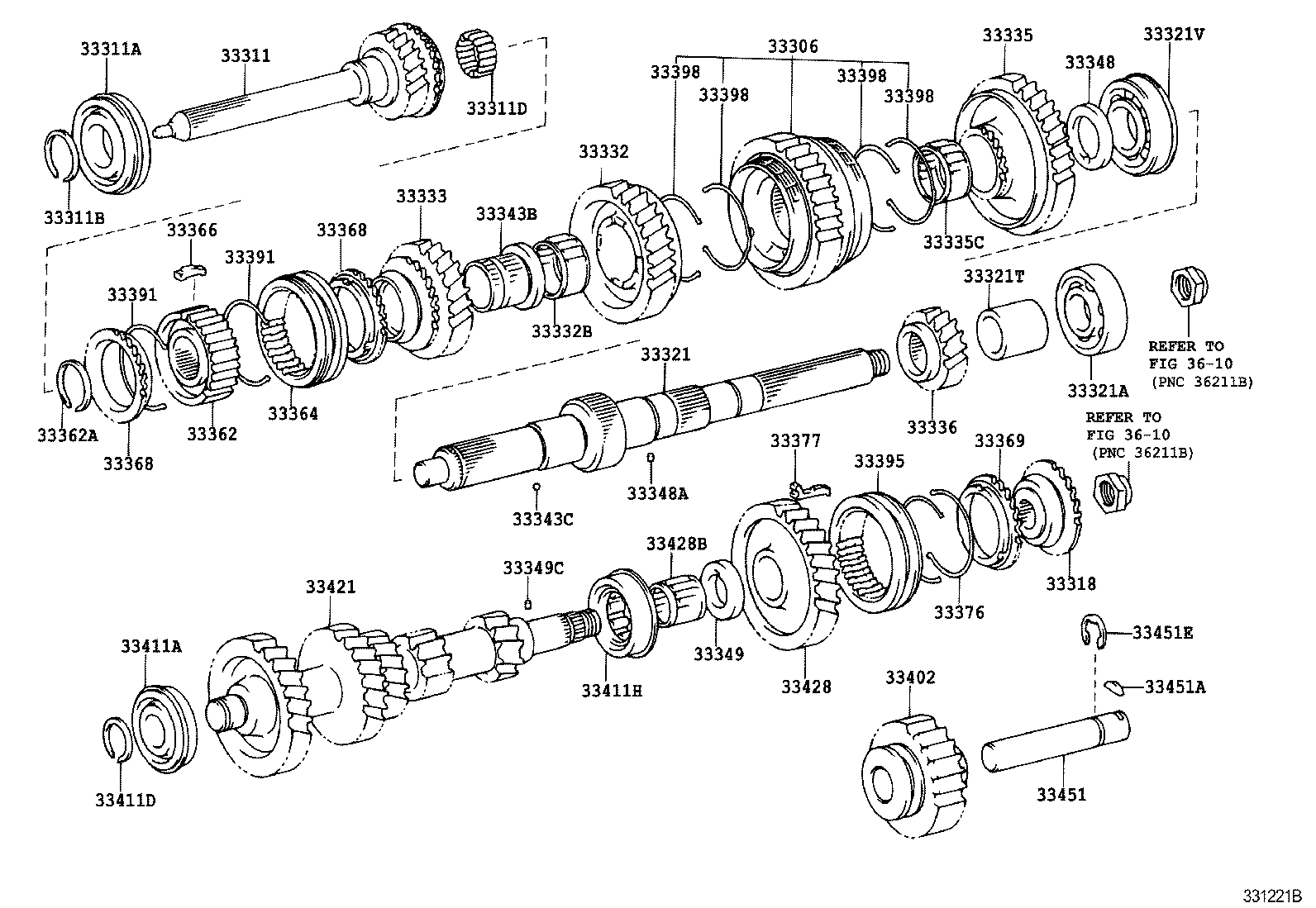 33335-60130 GEAR, 1ST product image