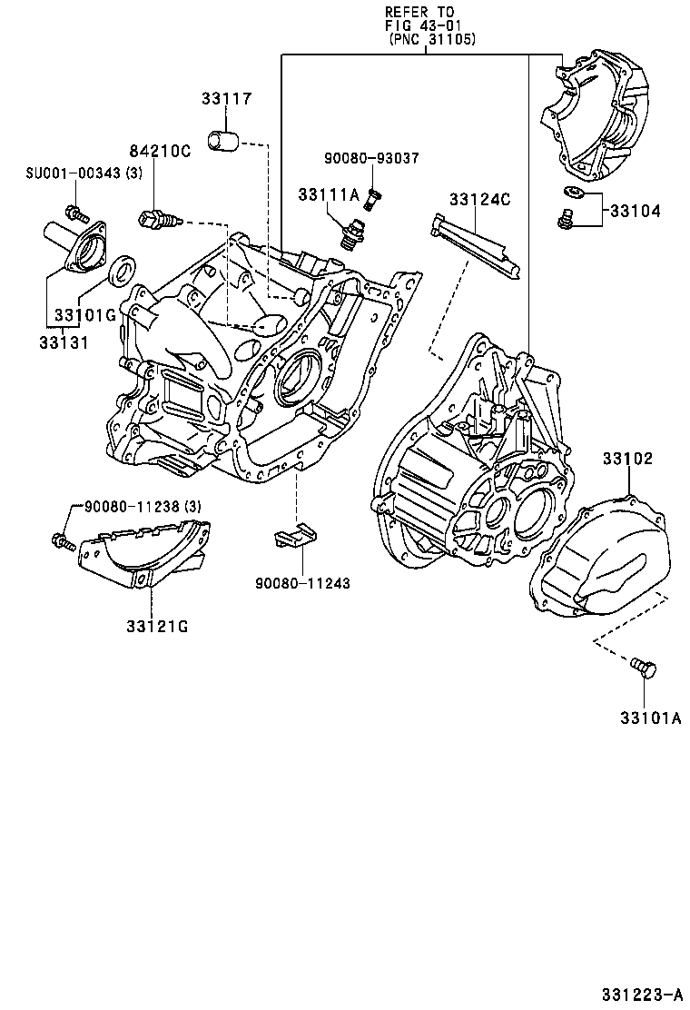 33101-28041 CASE, MANUAL TRANSMISSION product image