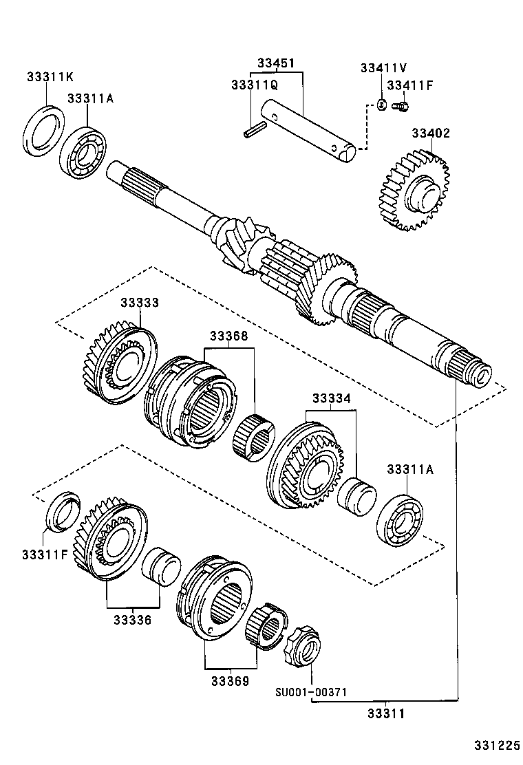33034-28030 GEAR, 3RD product image