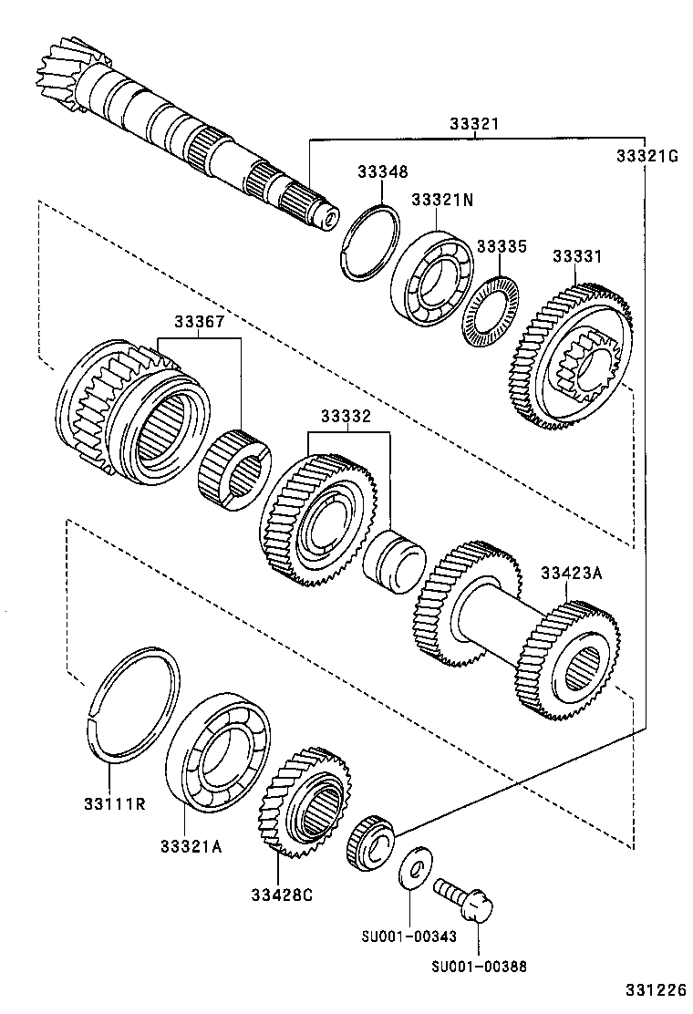 33034-28030 GEAR, 3RD product image