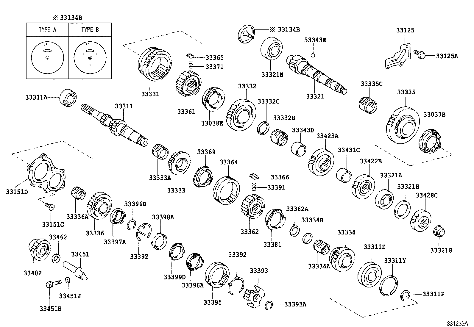 33034-12121 GEAR, 3RD product image