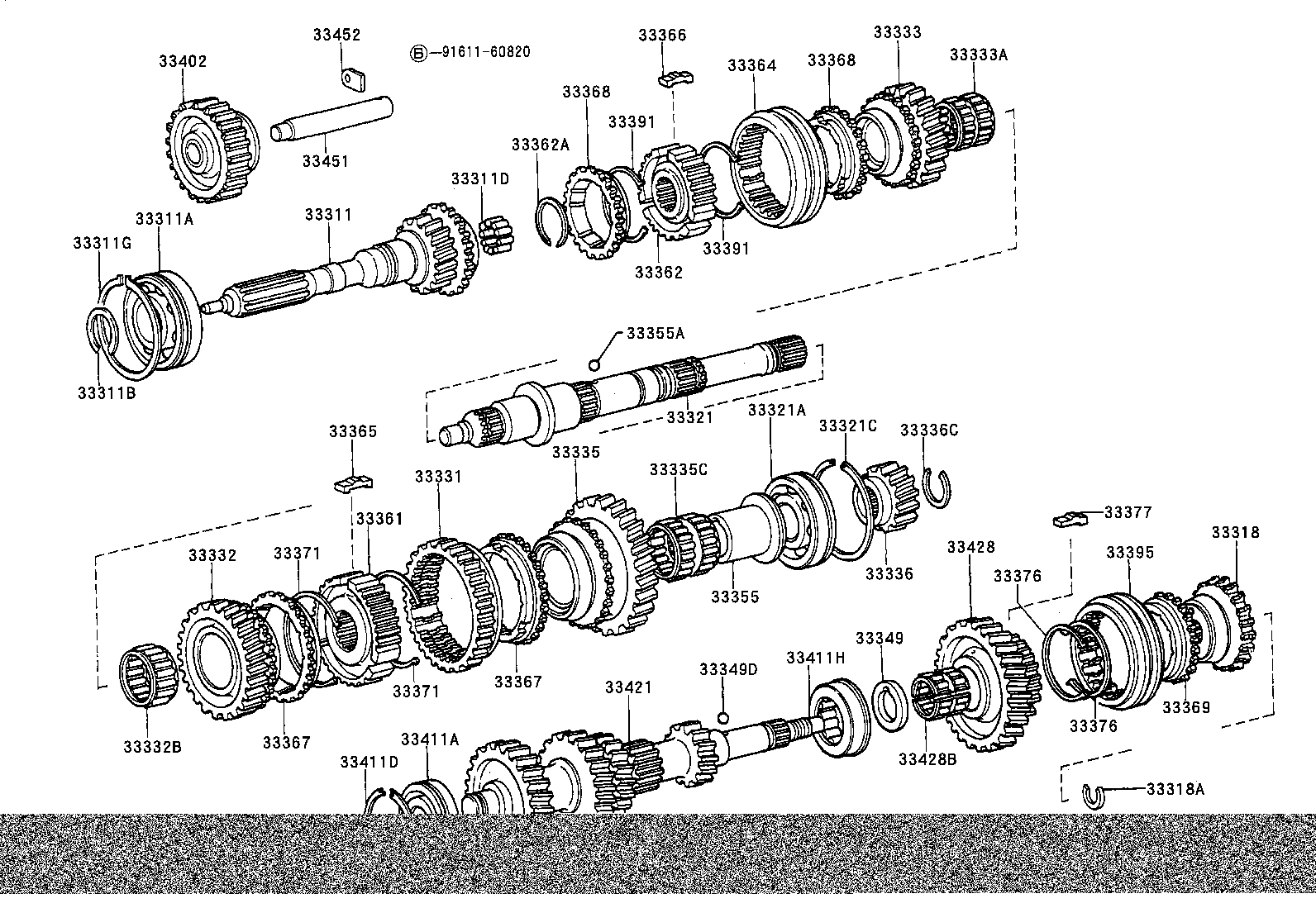 33335-60130 GEAR, 1ST product image