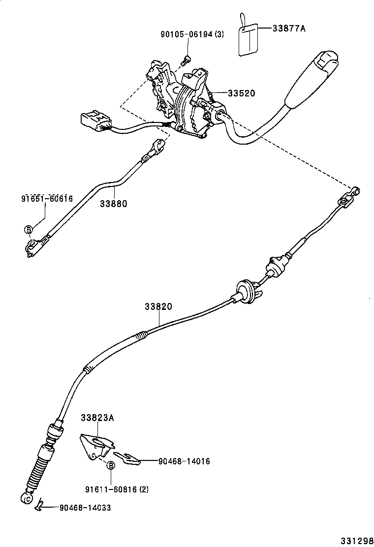 33823-47010 BRACKET, TRANSMISSION CONTROL CABLE product image