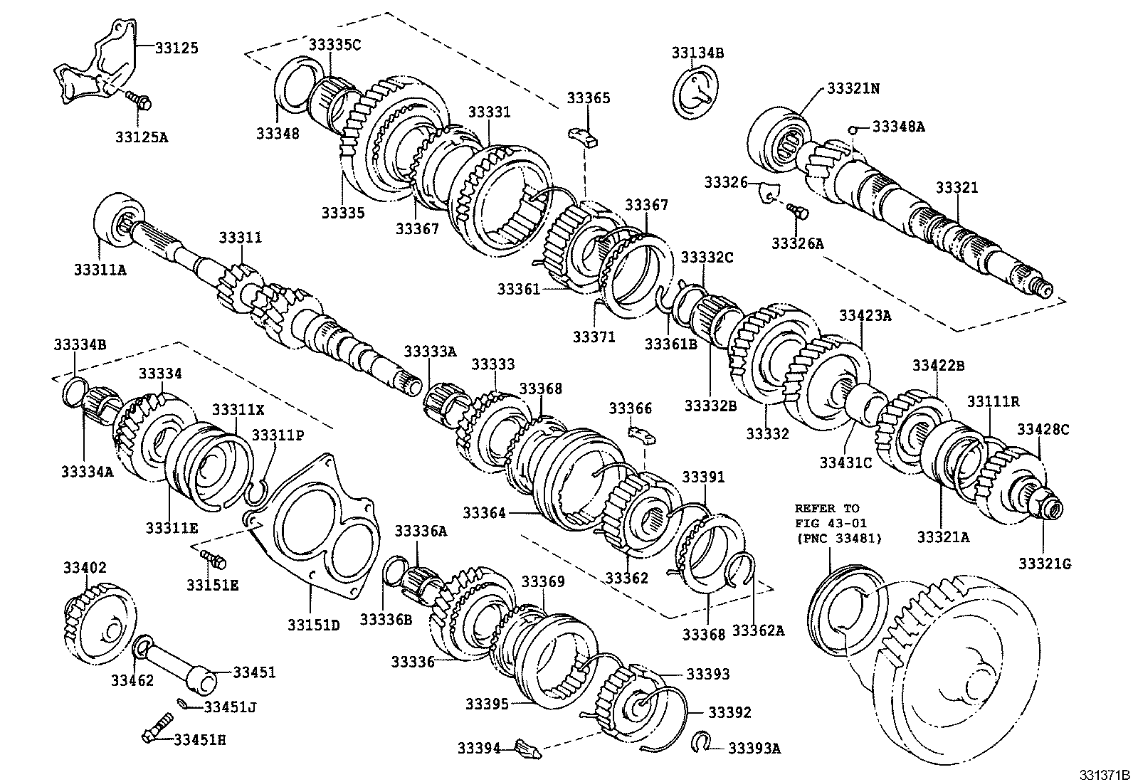33034-12121 GEAR, 3RD product image