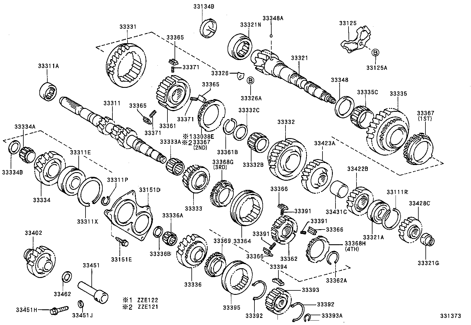 33036-12150 GEAR, 5TH product image