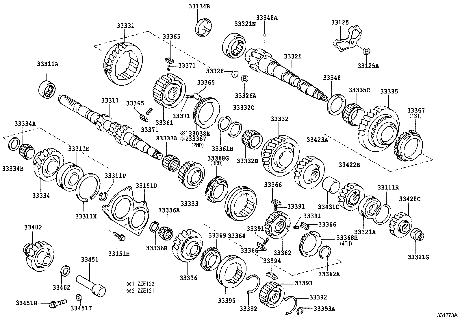 33034-12121 GEAR, 3RD product image