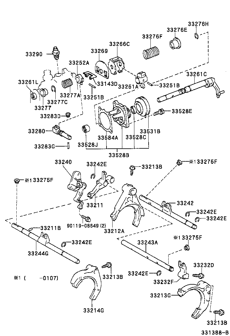 33220-32024 FORK, GEAR SHIFT, NO.2 product image