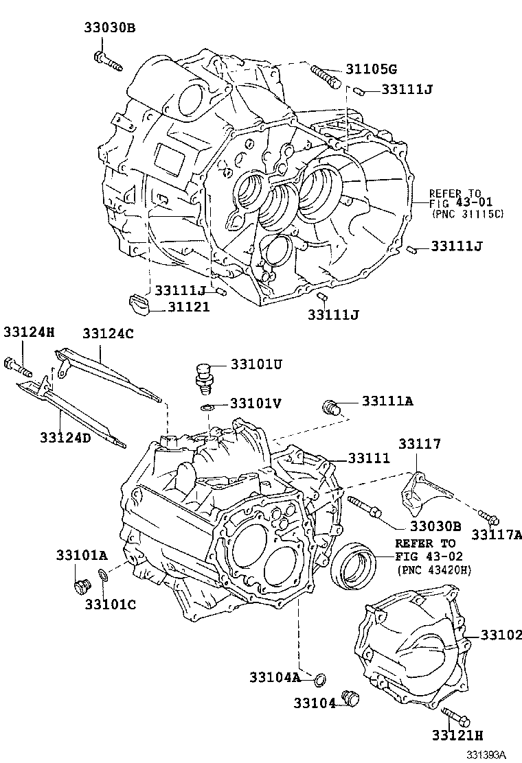 33102-12050 COVER SUB-ASSY, MANUAL TRANSMISSION CASE product image