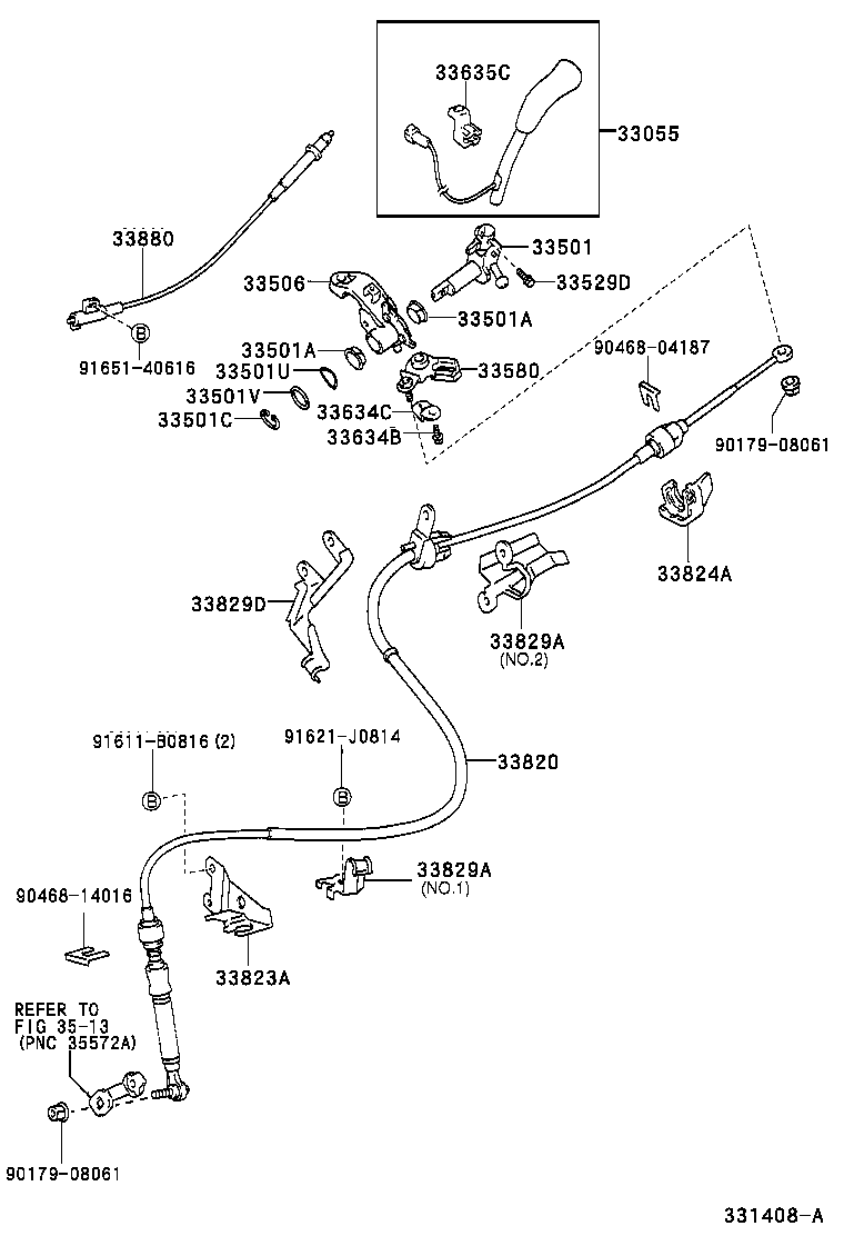 33529-32010 BOLT, SHIFT LEVER product image