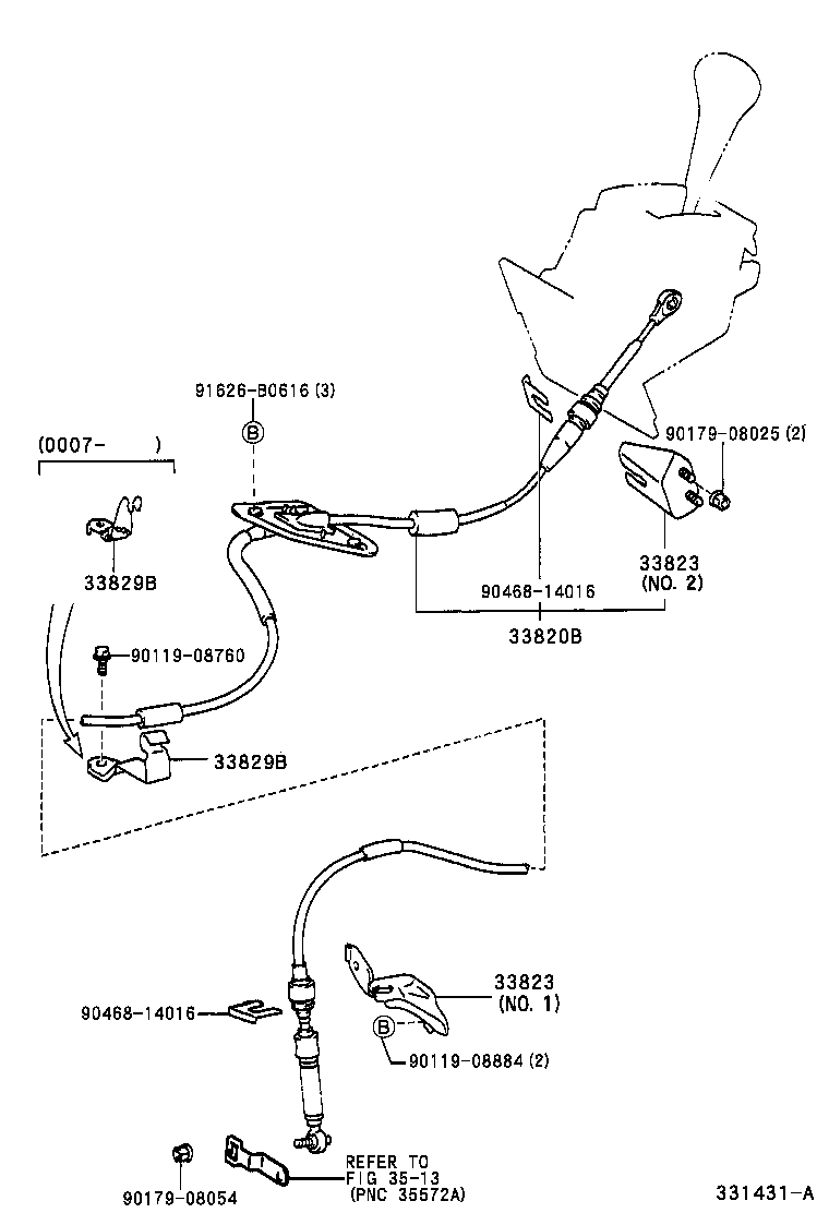 33502-48010 HOUSING SUB-ASSY, SHIFT LEVER (FOR FLOOR SHIFT) product image