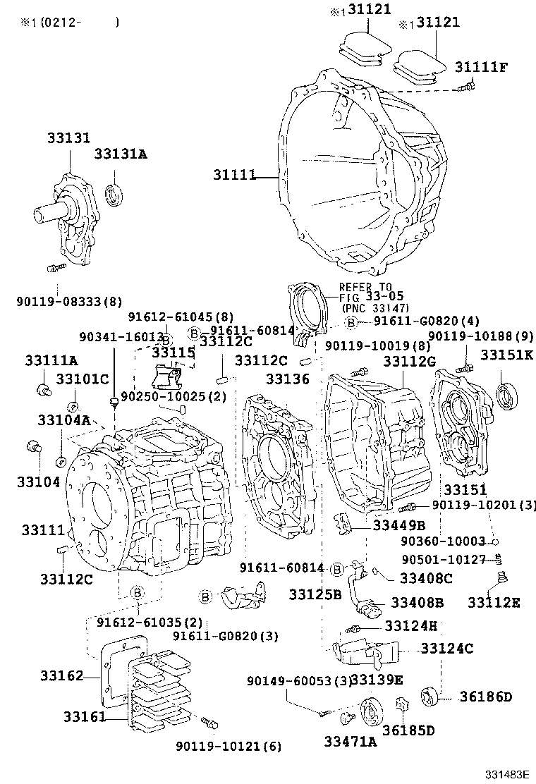 33131-37080 RETAINER, BEARING, FRONT(MTM) product image