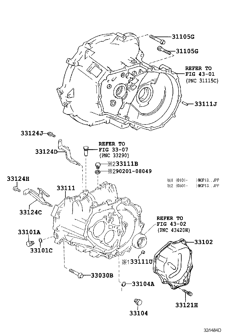 90105-08430 BOLT(FOR TRANSAXLE CASE & TRANSMISSION CASE SETTING) product image