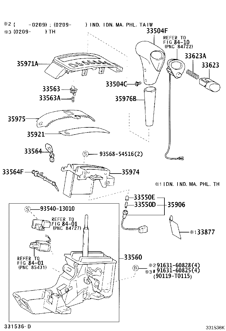 33530-12780 LEVER ASSY, SHIFT (FOR FLOOR SHIFT) product image