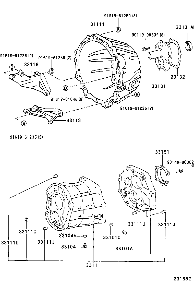 31111-25030 HOUSING, CLUTCH product image