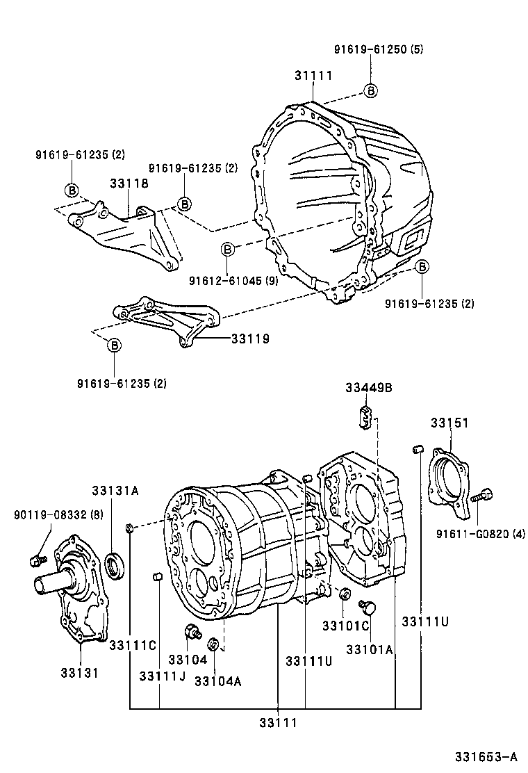 31111-25030 HOUSING, CLUTCH product image