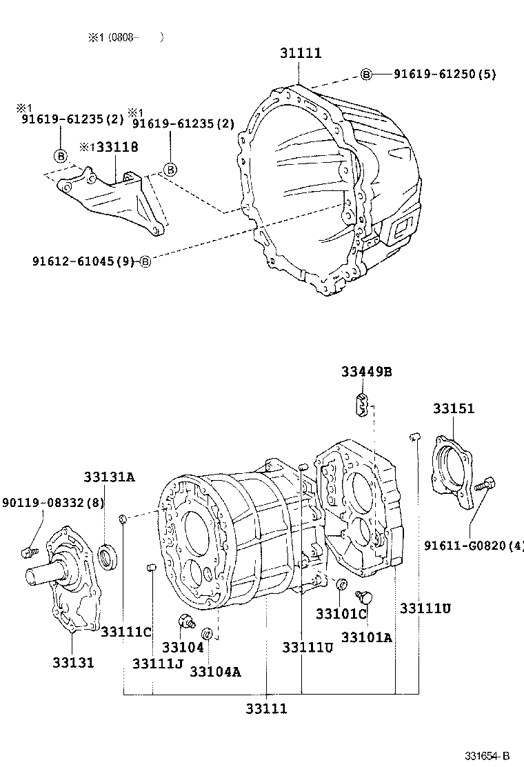 31111-25030 HOUSING, CLUTCH product image